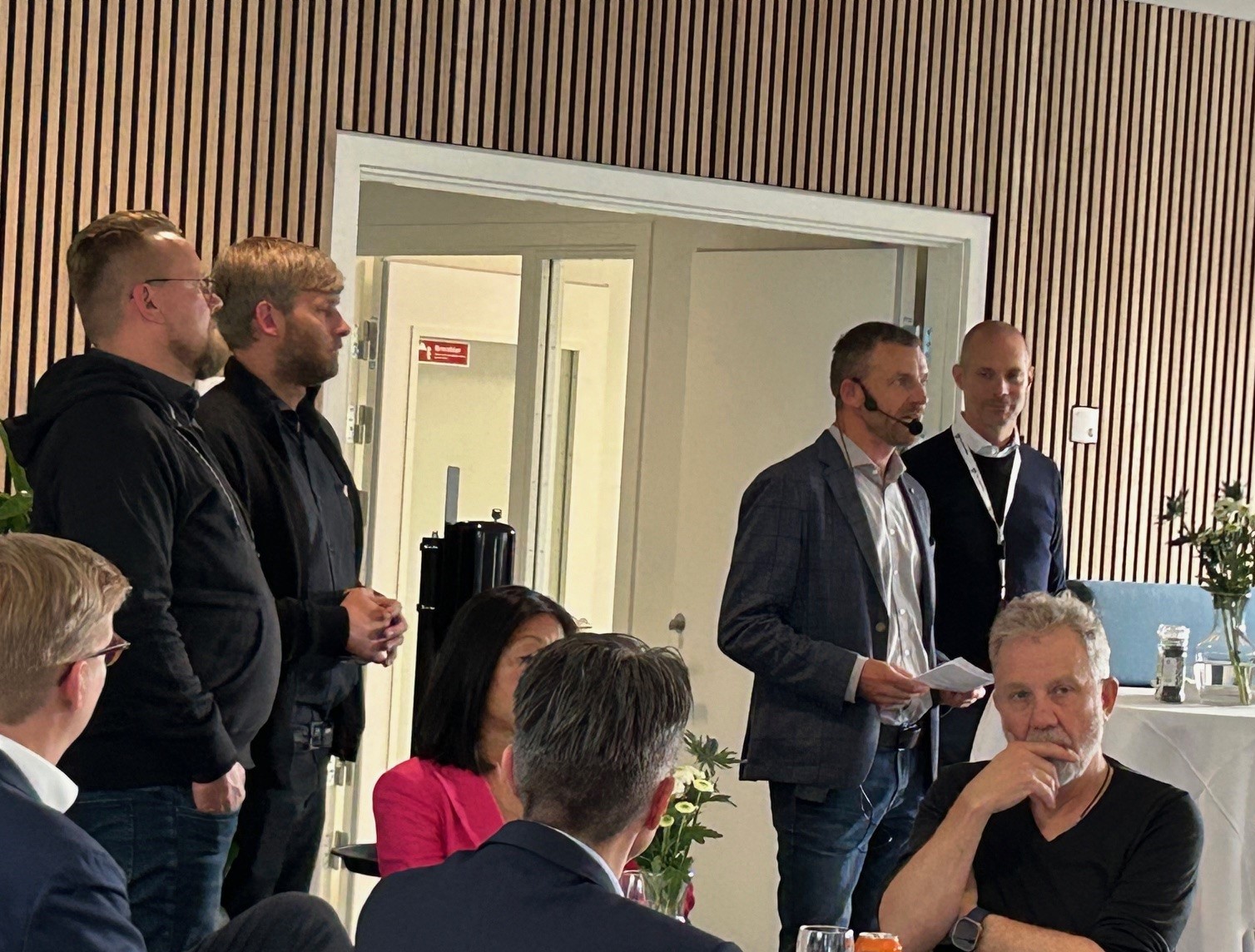Vorstellung von Jonas Rendtorff als neuer CEO von Dansk Sprinkler Teknik auf dem Tag der offenen Tür